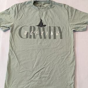 Wicked Musical Defying Gravity Graphic Tee Green Shirt Size S